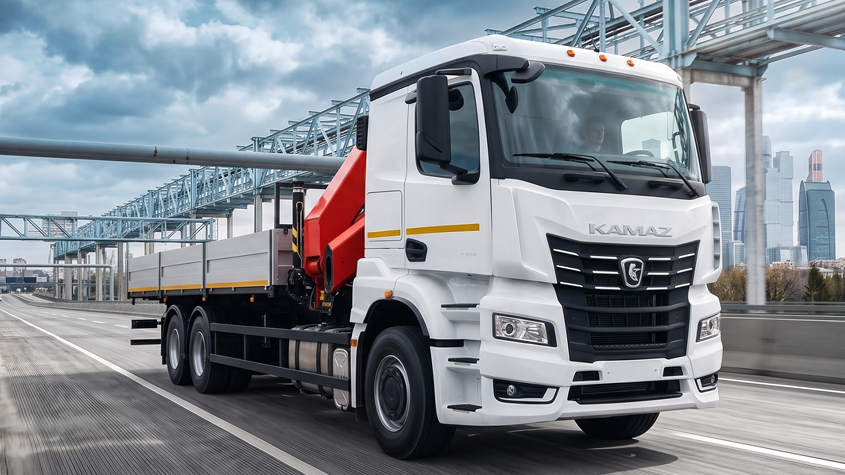 Обзор бортового автомобиля КАМАЗ К5 с КМУ 7590-118444-49